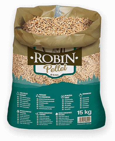 worek pelletu opałowego Robin do kupienia w Czaplinku lub sklepie internetowym